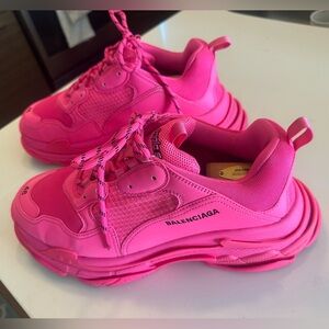 Pre-owned Men’s Pink Balenciaga “Triple S” Sneakers